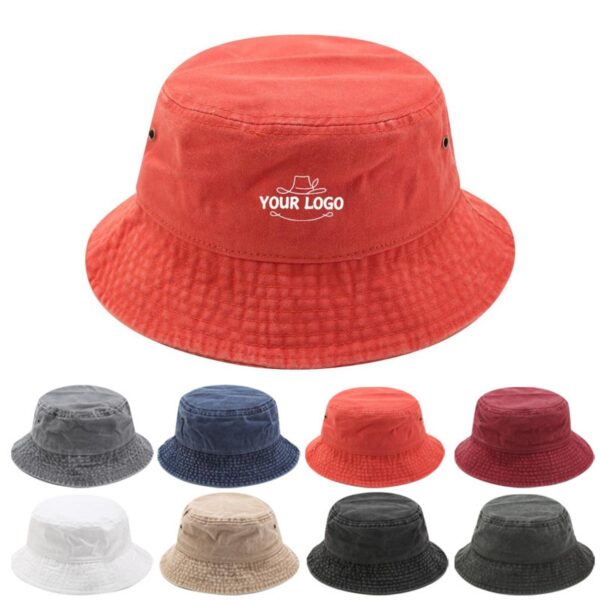 ZP 1025 Classic Washed Cotton Bucket Hat, 100% cotton